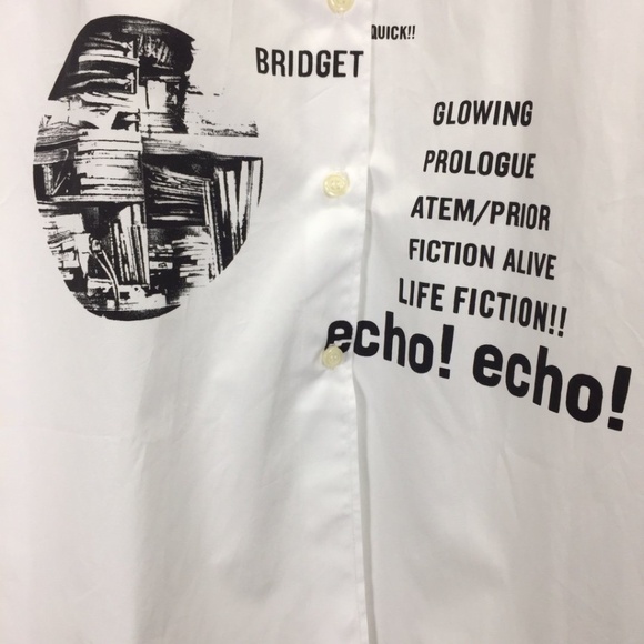 Prada Vintage SIGNAUX Shirt Sz L - Picture 5 of 12